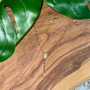 14k gold filled rosary bracelet